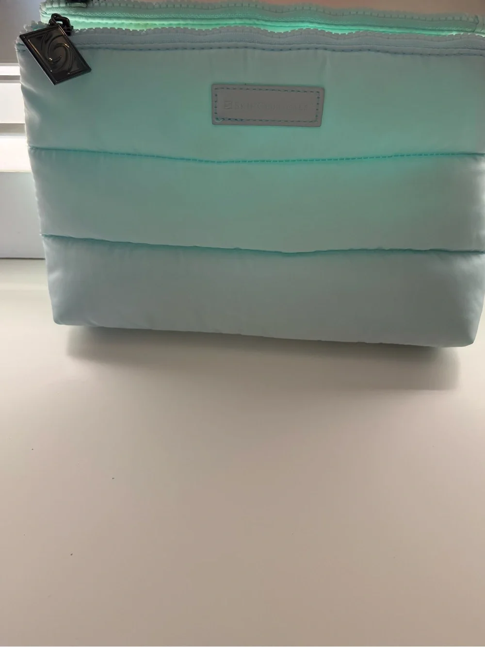 Skin Ceuticals Padded Light Aqua Cosmetic Pouch - Women Bags